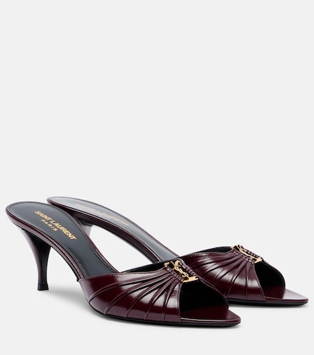 Babylone Cassandre 60 leather mules