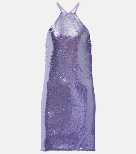 【The Attico】 Audrey sequinedミニドレス Audrey sequined minidress in purple - The Attico | Mytheresa
