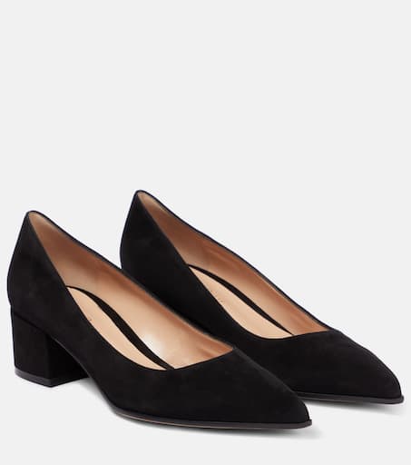 Piper 45 suede pumps in black - Gianvito Rossi | Mytheresa
