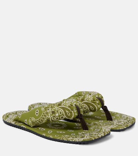 シューズ・サンダルその他 THE ATTICO Woman Flat sandals Green 250WSH00797PAA014PR 997 The Attico ankle-tie Flat Sandals | Green | FARFETCH