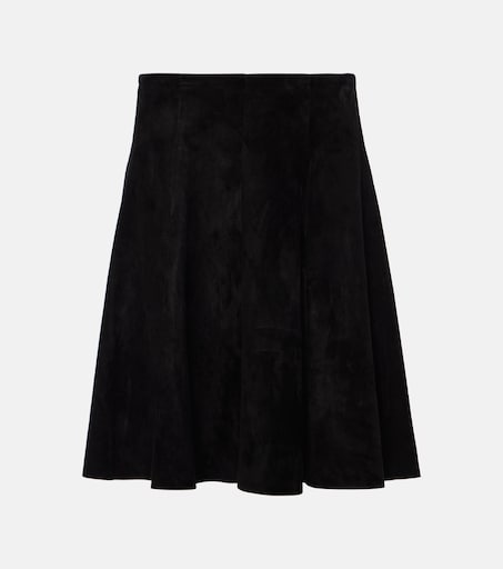 Minirock Rosalba aus Veloursleder in Schwarz - Stouls | Mytheresa
