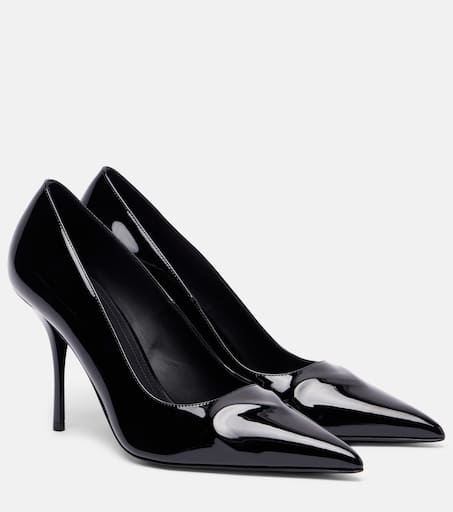 Le Cœur 3D 90 patent leather pumps in black - Alaia | Mytheresa