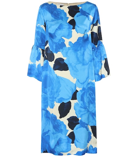 Floral satin dress