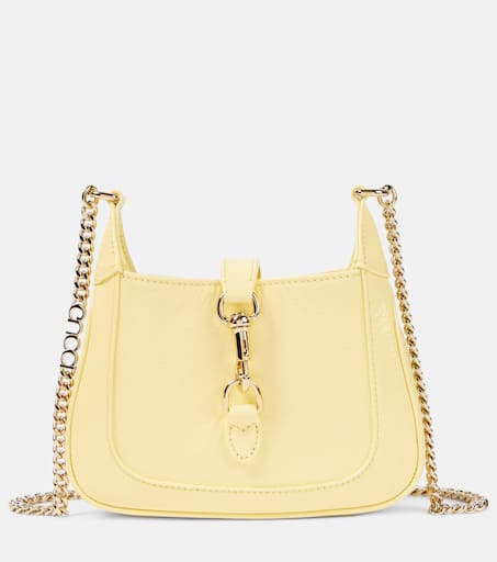 Gucci Jackie Notte Mini patent leather shoulder bag in yellow Gucci Mytheresa