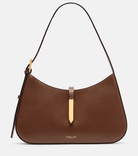 Tokyo leather shoulder bag in brown - De Mellier | Mytheresa