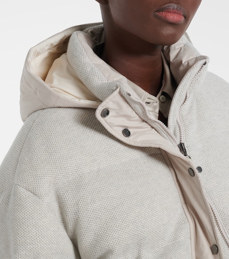 BRUNELLO CUCINELLI 캐시미어 블렌드 다운 자켓
