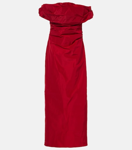 open lace back dress Andrea and Leo A0065 Prom Dress - Red main image 1