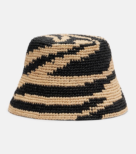 Raffia bucket hat in brown - Zimmermann | Mytheresa
