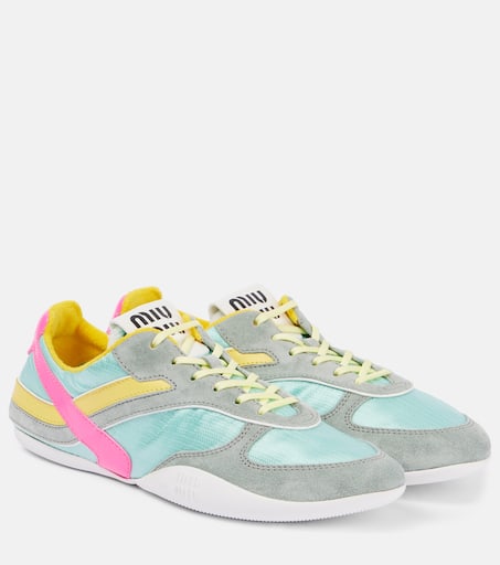 スニーカー Miu Miu Sneaker Gymnasium In Pelle Miu Miu Gymnasium Sneakers | White | FARFETCH