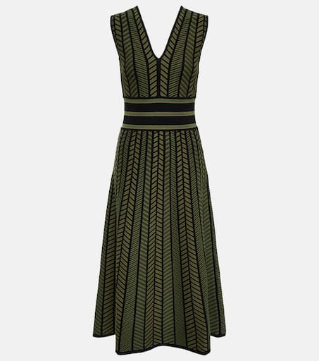 MAX MARA ワンピース Biavo intarsia midi dress825559 P00825559.jpg