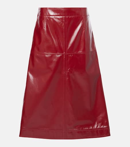 ボッテガヴェネタ Bottega Veneta Printed Leather Midi Skirt P00972794.jpg