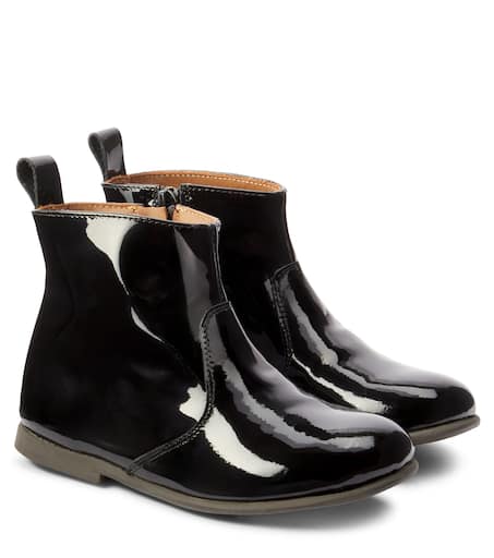 Patent leather ankle boots in black Pe Pe Mytheresa