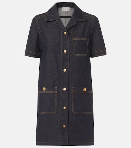 Moncler シャツドレス Cotton Peplum Shirt Dress 関税込 P01026553.jpg