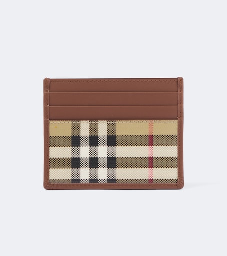 Burberry Check canvas card holder in beige - Burberry | Mytheresa