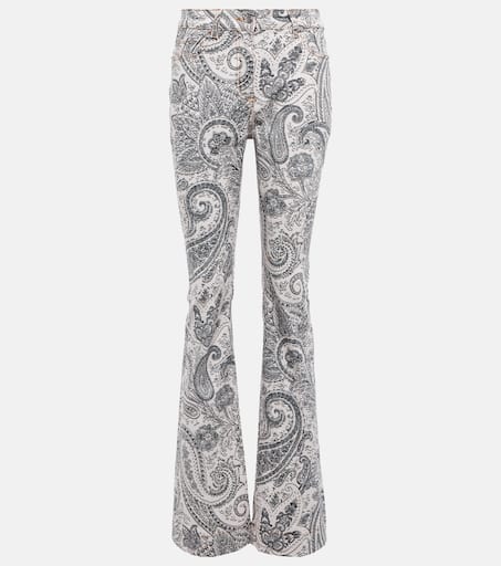 【送料&関税込】Etro Paisley Print Jeans ETRO paisley-print wide-leg Jeans | Blue | FARFETCH CA