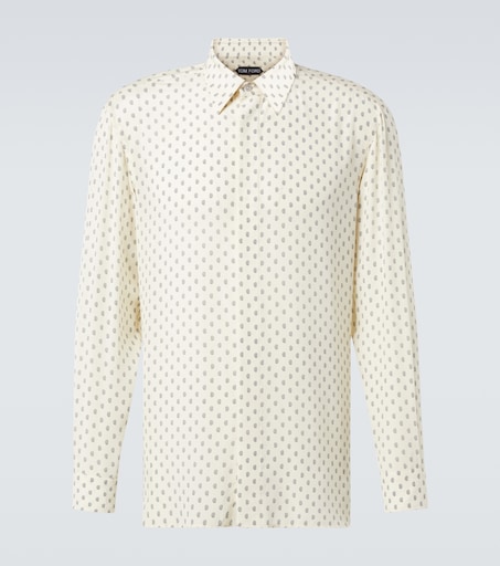 Paisley silk crêpe de chine shirt
