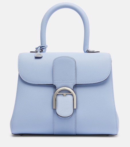 ひつじとシエスタ　DELVAUX パンD ウォレットライトブルー Brillant Medium leather top-handle bag in blue - Delvaux | Mytheresa