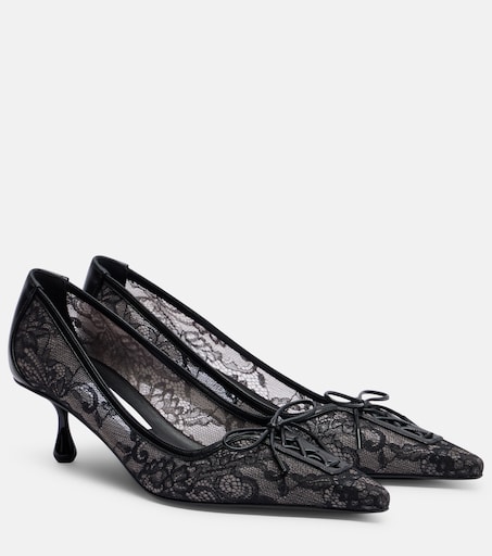 Scarlett lace pumps