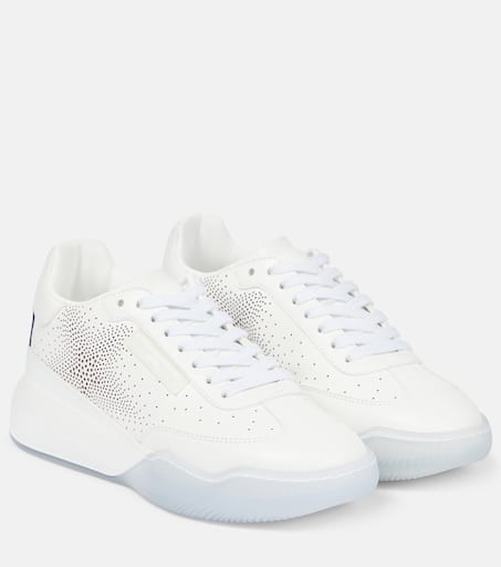 Loop crystal embellished sneakers in white Stella Mc Cartney