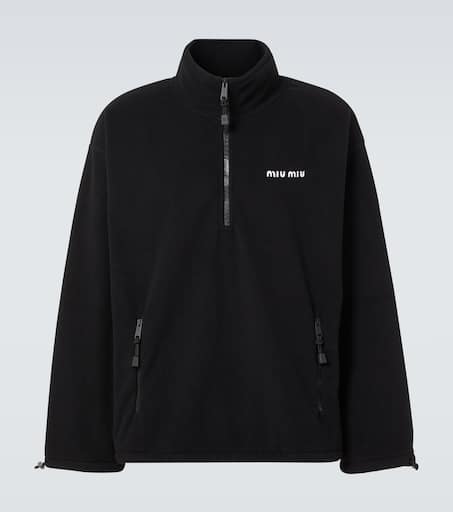 Tシャツ・カットソー Miu Miu Half-Zip Pullover With Polo Collar Miu Miu T-shirts for Women | Online Sale up to 34% off | Lyst