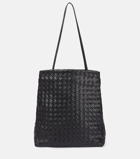 トートバッグ [The Row] Lilou Woven Bag in Leather Lilou Woven Bag Black in Leather – The Row