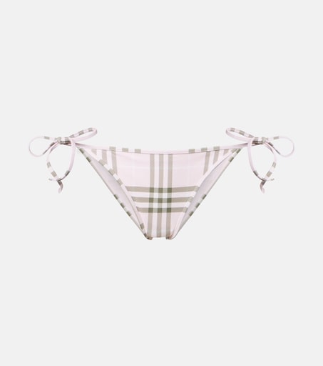 Burberry Check bikini bottoms in pink - Burberry | Mytheresa