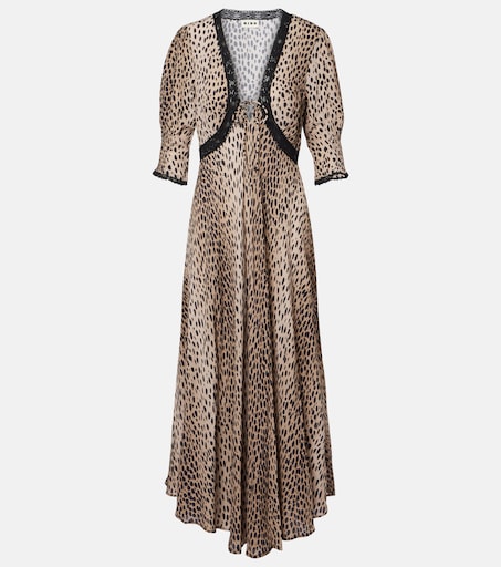 Rixo - Amina printed crêpe de chine midi dress