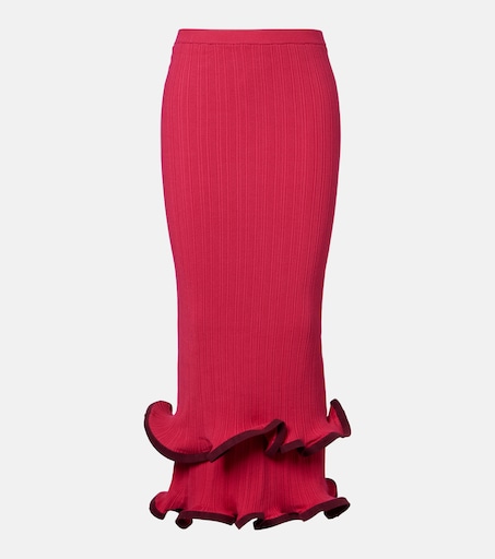 Millie ruffled midi skirt in pink - Simkhai | Mytheresa