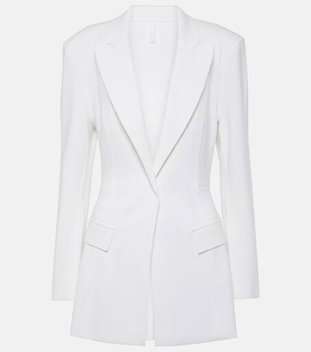ジャケット Norma Kamali SS25 Transparent blazer (ST1254MSF18 001) SB STRAIGHT FIT JACKET – Silver – Norma Kamali