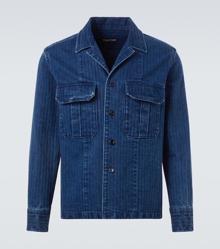 Tom Ford Striped denim overshirt 