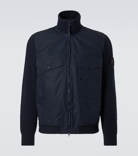 Stone Island Compass cotton bomber jacket