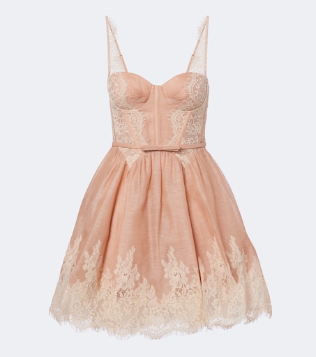 Valiant linen and silk corset dress