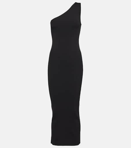 TOTEME ワンピース Knitted off-shoulder midi dress993514 Knitted off-shoulder midi dress in black - Toteme | Mytheresa