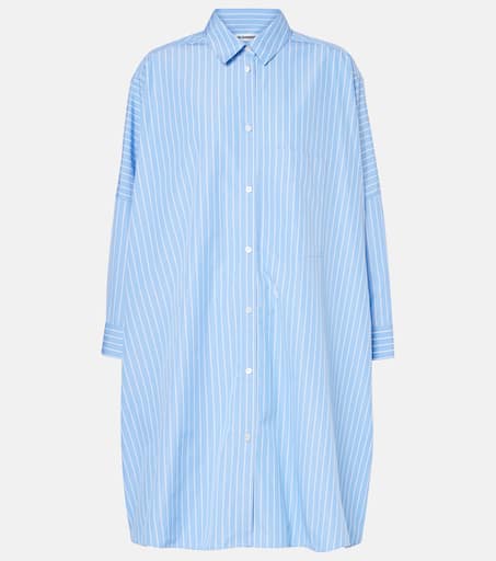 Jil Sander Striped oversized cotton t-shirt | The Fashion Square