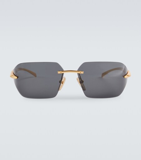 Sonnenbrille in Gold - Prada | Mytheresa 