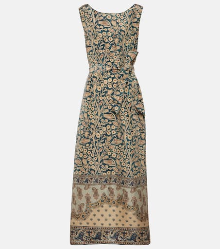 Kiko printed silk maxi dress in multicoloured - Loro Piana