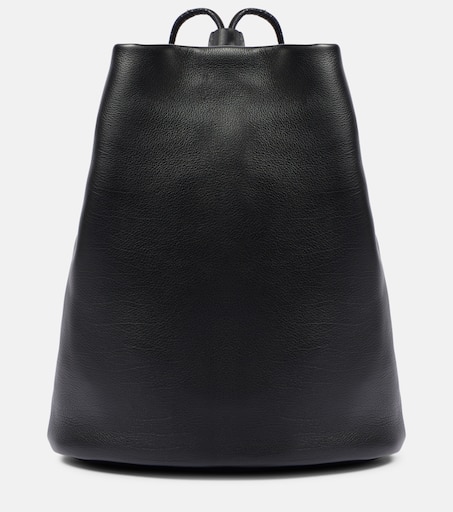 トートバッグ [The Row] Joe Backpack in Leather Joe leather backpack in black - The Row | Mytheresa