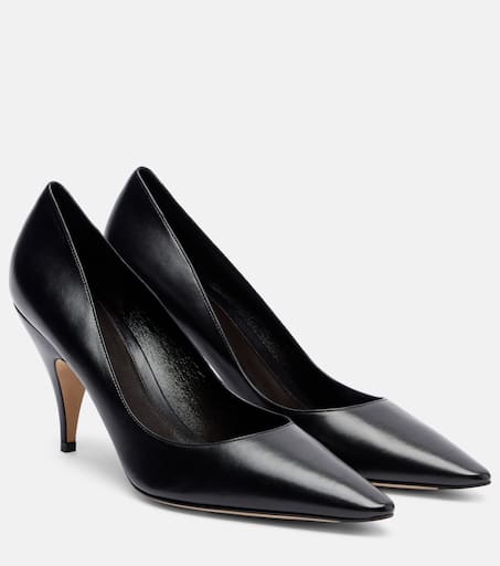 Liisa leather pumps in black - The Row | Mytheresa