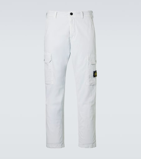 Stone Island Compass cotton twill cargo pants
