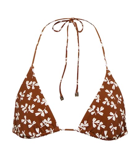 Tory burch トリーバーチ　水着 ビキニ 花柄。極美品 Printed triangle bikini top in multicoloured - Tory Burch