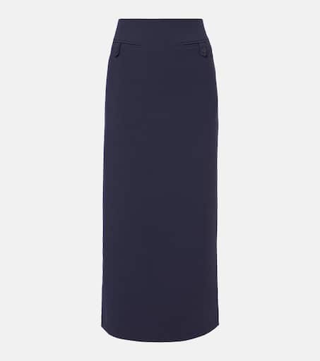 ワンピース STAUD Women Mid Skirts R25S2206GS NAVY BLUE MIMI SKIRT NAVY