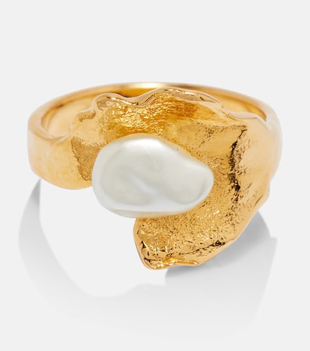 【Oscar de la Renta】 Gemstone心臓 embellishedリング Gemstone Heart embellished ring in pink - Oscar De La Renta