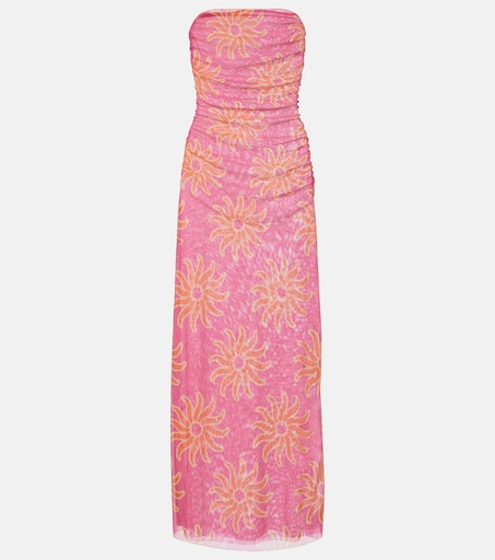 Daphne printed mesh midi dress in multicoloured - Cala De La Cruz | Mytheresa