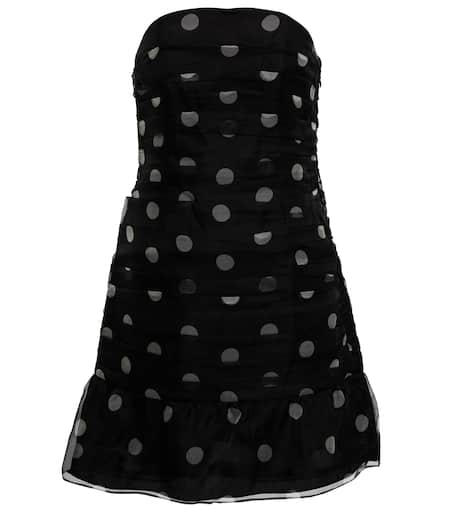 Margot polka-dot silk minidress in white - SIR | Mytheresa