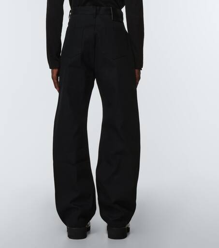 Geth Cut Wide Leg Jeans in Black - DRKSHDW By Rick Owens | Mytheresa