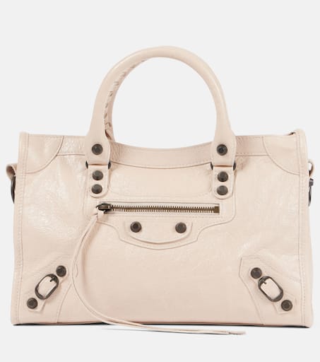 【関税&送料込】Balenciaga Ice Leather Small Le City Handbag BALENCIAGA Le City small embellished textured-leather tote