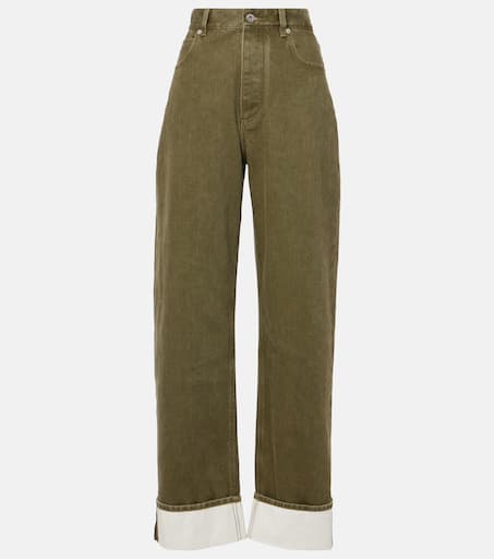 パンツ BOTTEGA VENETA Women Straight Pants 703115 V19M0 3413 Green BOTTEGA VENETA(ボッテガヴェネタ) 22SSパンツ716950 V2KV0