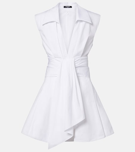 mytheresa mini dress Iris linen minidress in white - SIR