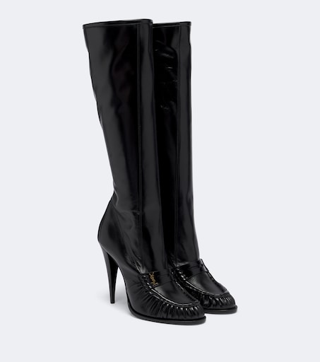 Le Loafer leather knee-high boots