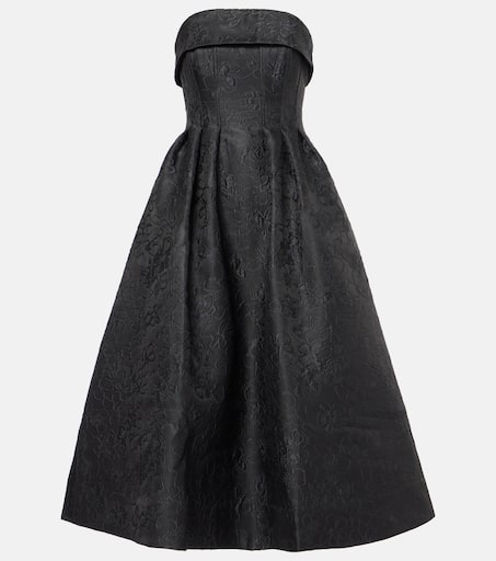 ◆関税込◆【REBECCA VALLANCEC】 off-shoulder midi dress Rebecca Vallance Amore off-shoulder Midi Dress | Blue | FARFETCH